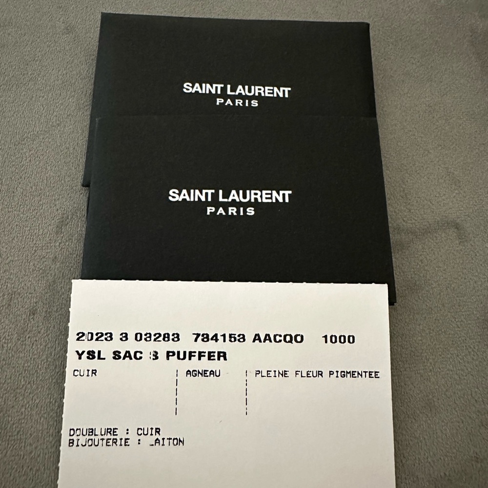 🌟SOLD🌟 NWT YSL Calypso in Plunged Lambskin - Picture 14 of 15